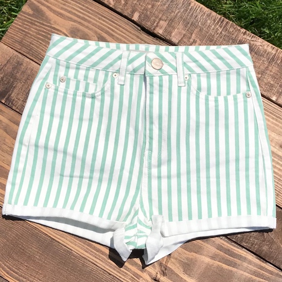 Topshop Pants - Topshop Moto High Rise Denim Shorts